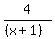4%2F%28%28x%2B1%29%29
