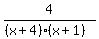 4%2F%28%28x%2B4%29%28x%2B1%29%29