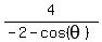 4%2F%28-2-cos%28theta%29%29