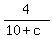 4%2F%2810%2Bc%29