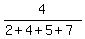 4%2F%282%2B4%2B5%2B7%29