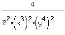 4%2F%282%5E2%28x%5E3%29%5E2%28y%5E4%29%5E2%29
