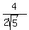 4%2F%282sqrt%285%29%29