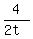 4%2F%282t%29