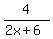 4%2F%282x%2B6%29