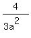 4%2F%283a%5E2%29