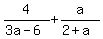 4%2F%283a-6%29%2Ba%2F%282%2Ba%29