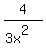 4%2F%283x%5E2%29