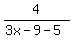 4%2F%283x-9-5%29
