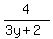 4%2F%283y%2B2%29