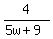4%2F%285w%2B9%29