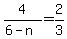 4%2F%286-n%29+=+2%2F3