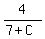 4%2F%287+%2B+C%29