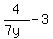 4%2F%287y%29+-+3