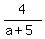 4%2F%28a%2B5%29