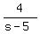 4%2F%28s-5%29