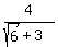 4%2F%28sqrt%286%29+%2B+3%29