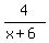 4%2F%28x%2B6%29