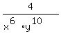 4%2F%28x%5E%286%29%2Ay%5E%2810%29%29