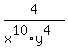 4%2F%28x%5E10%2Ay%5E4%29+