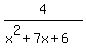 4%2F%28x%5E2%2B7x%2B6%29
