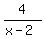4%2F%28x+-+2%29