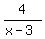 4%2F%28x-3%29