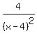 4%2F%28x-4%29%5E2%29=1