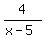 4%2F%28x-5%29