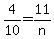 4%2F10=11%2Fn