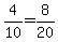 4%2F10=8%2F20