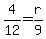 4%2F12=r%2F9