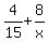 4%2F15%2B8%2Fx