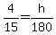 4%2F15+=+h%2F180
