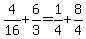 4%2F16%2B6%2F3=1%2F4%2B8%2F4