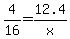 4%2F16=12.4%2Fx