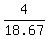 4%2F18.67