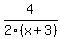 4%2F2%28x%2B3%29