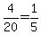 4%2F20=1%2F5
