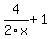 4%2F2x%2B1%29