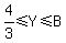 4%2F3%3C=Y%3C=B