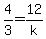 4%2F3=12%2Fk