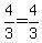 4%2F3=4%2F3