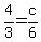 4%2F3=c%2F6
