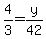 4%2F3=y%2F42