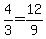 4%2F3+=+12%2F9