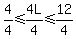 4%2F4+%3C=+4L%2F4+%3C=+12%2F4