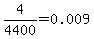 4%2F4400=+0.009