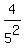 4%2F5%5E2