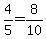 4%2F5+=+8%2F10